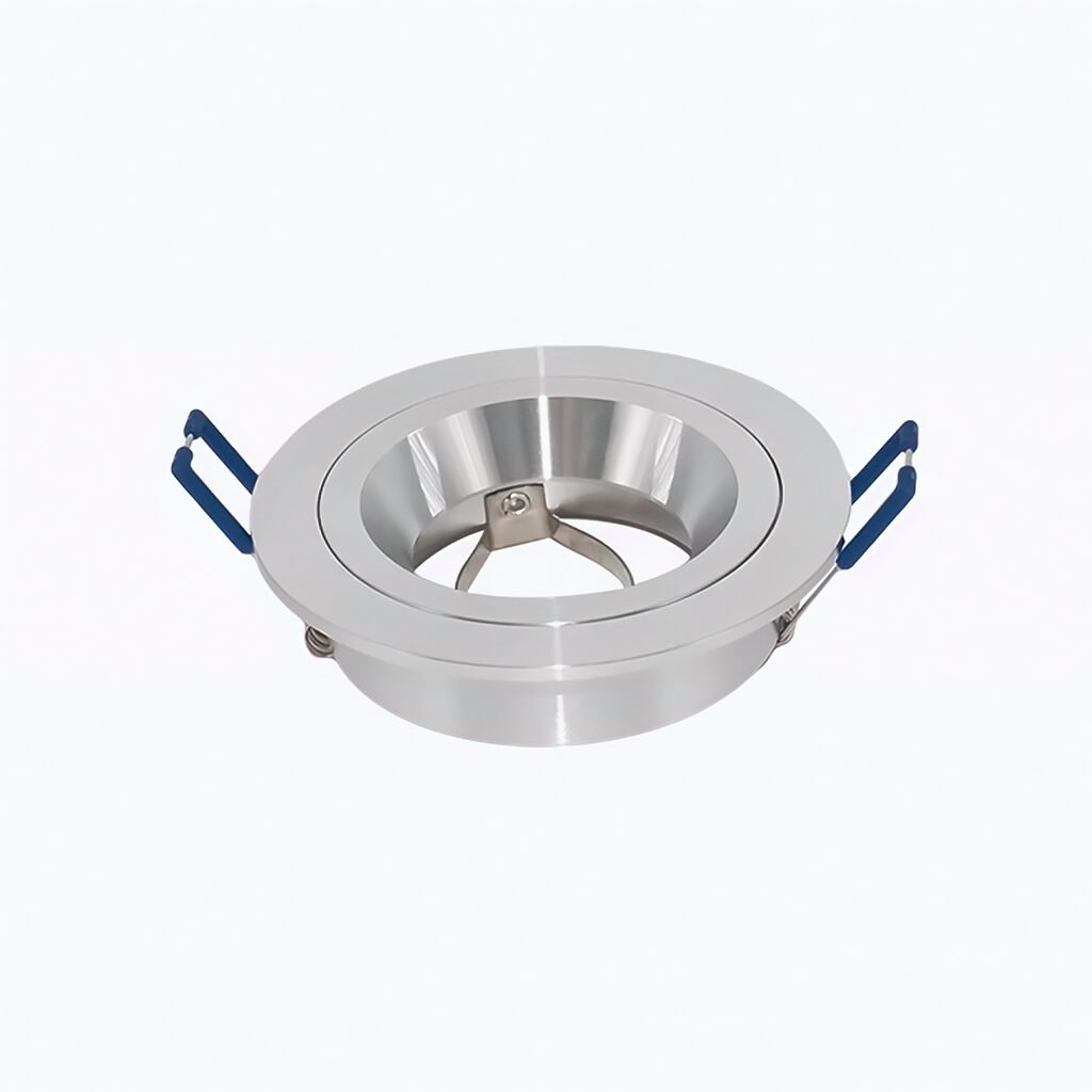 CNC Aluminium Downlight Fixture Anti Glare Fixed Silver – AS828 official source image