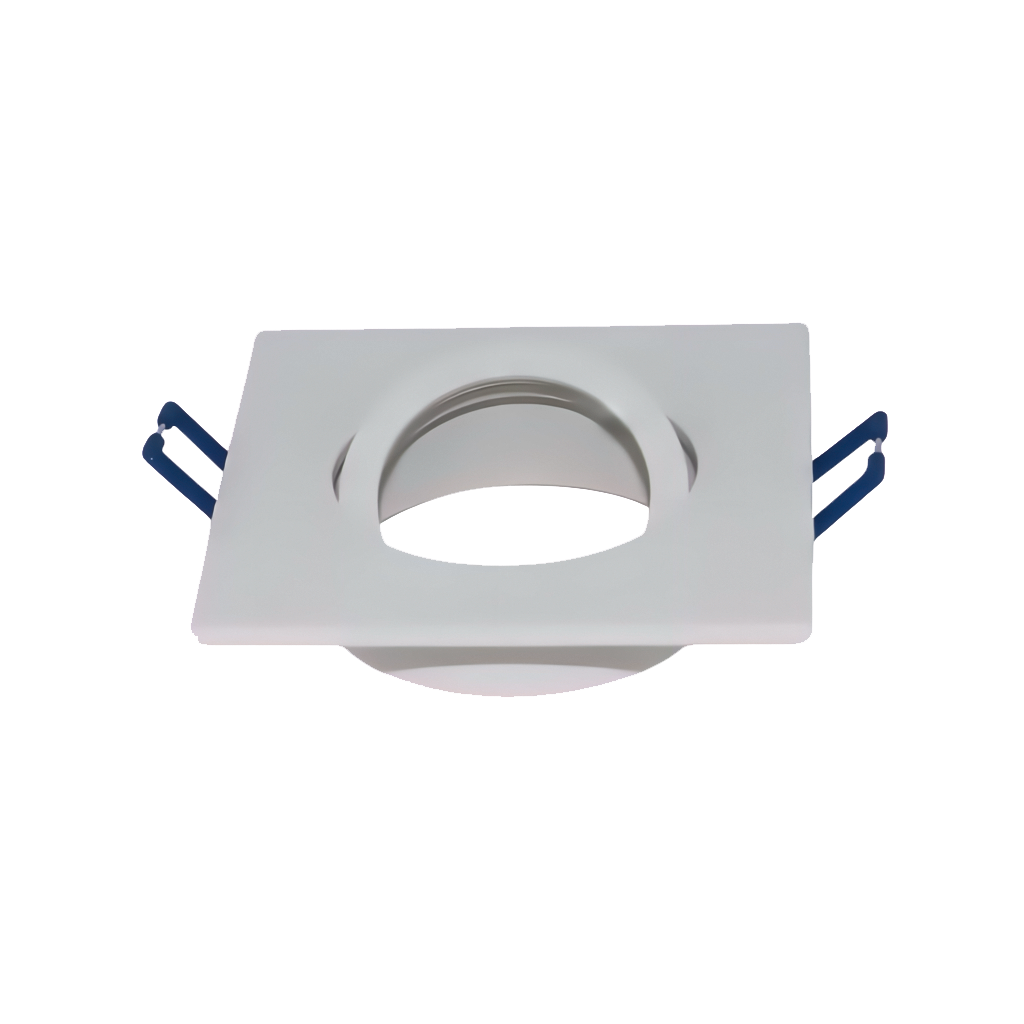 White Square Tilt GU10 Downlight Fixture