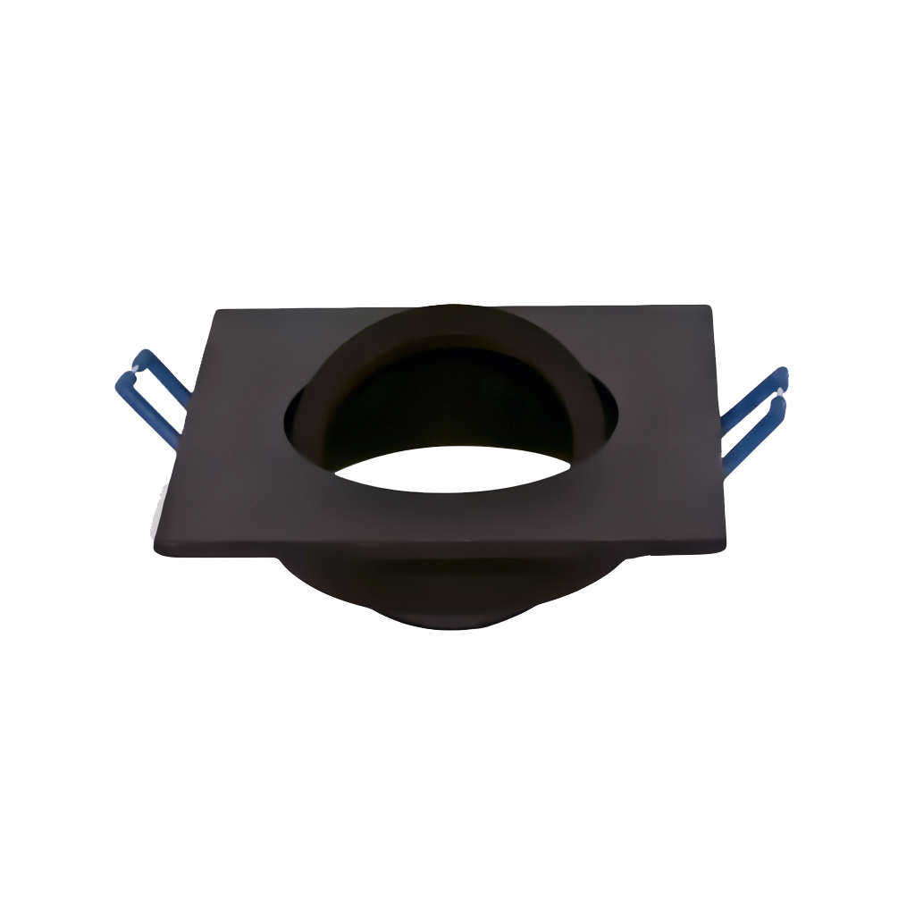 CNC Aluminium Downlight Fixture Square Tilt Fixture Black-QB5525 official source image
