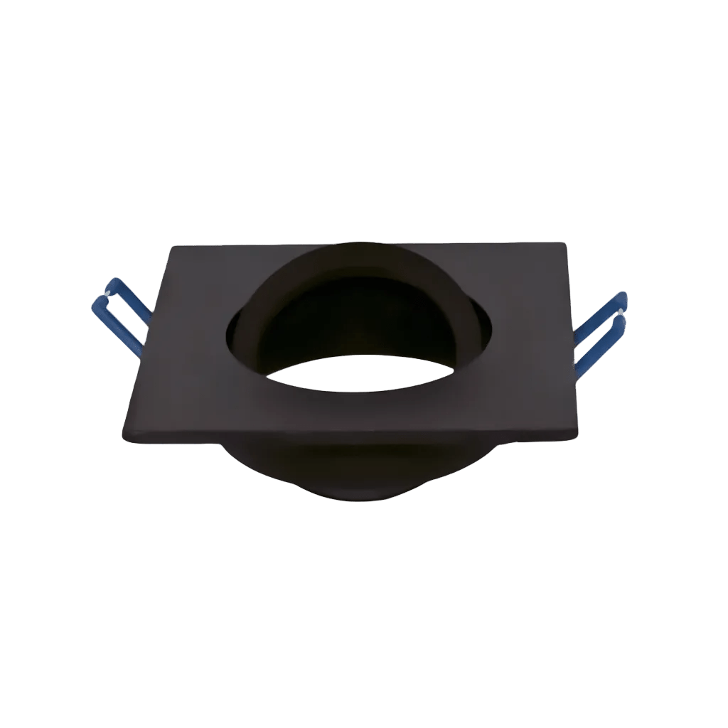 CNC Aluminium Downlight Fixture Square Tilt Fixture Black-QB5525