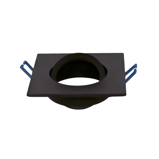 CNC Aluminium Downlight Fixture Square Tilt Fixture Black-QB5525