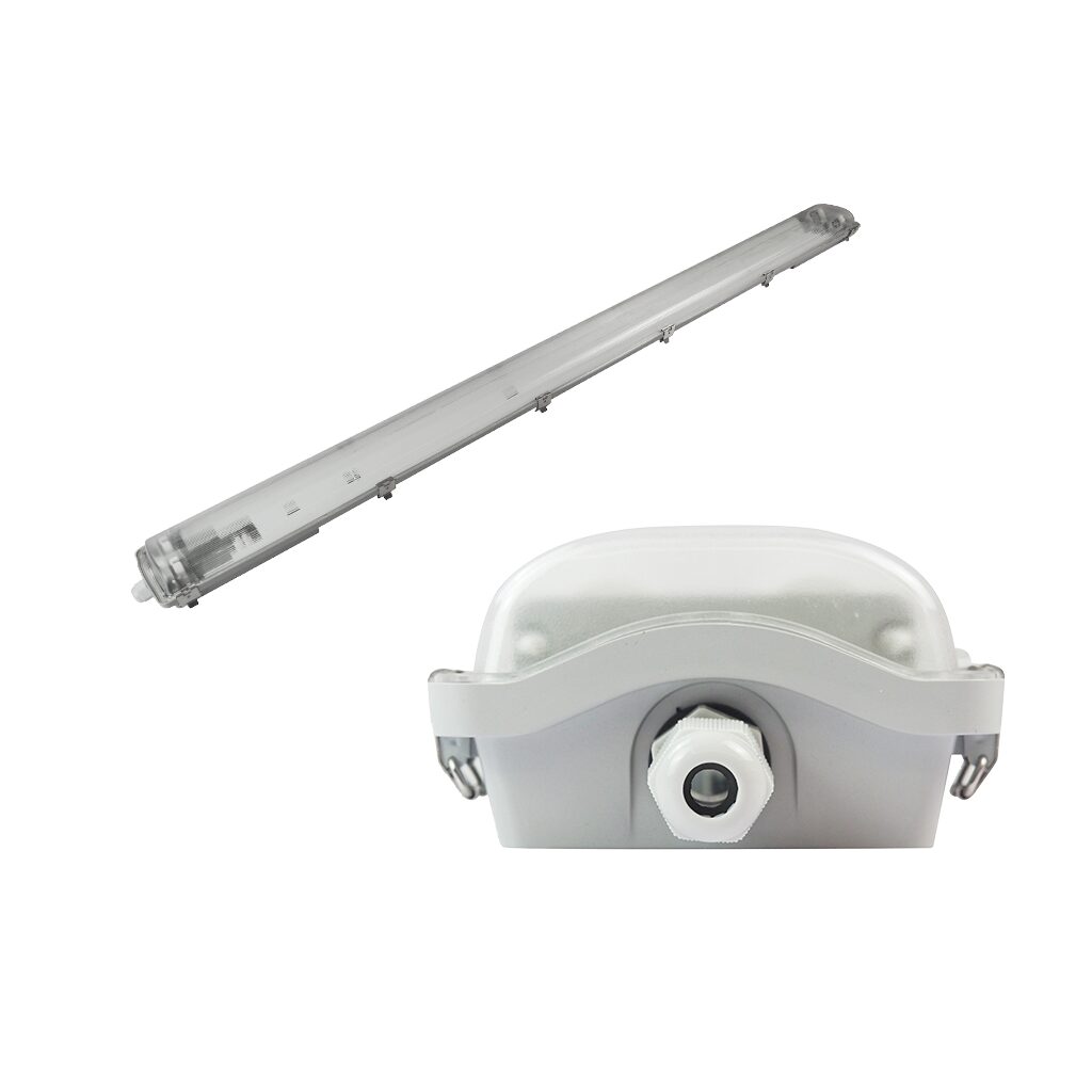 Zen Tri-Proof 5ft PC IP65 Fixture for 2xT8 LED Tubes official source image