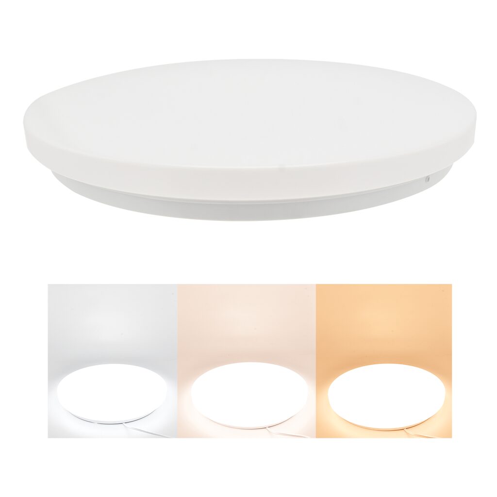 Luna 3CCT LED Round Ceiling Light - 12W / 18W / 24W