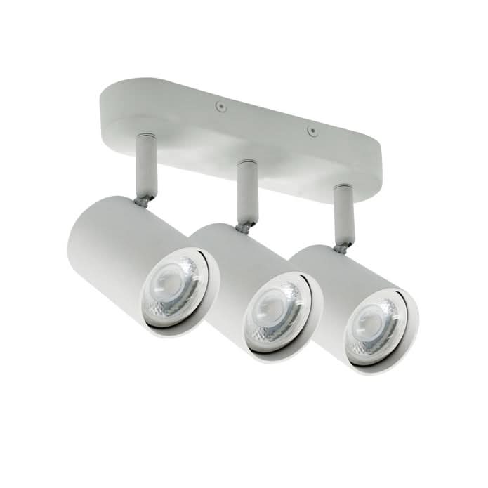White Pulse 3 Light Adjustable Spotlight