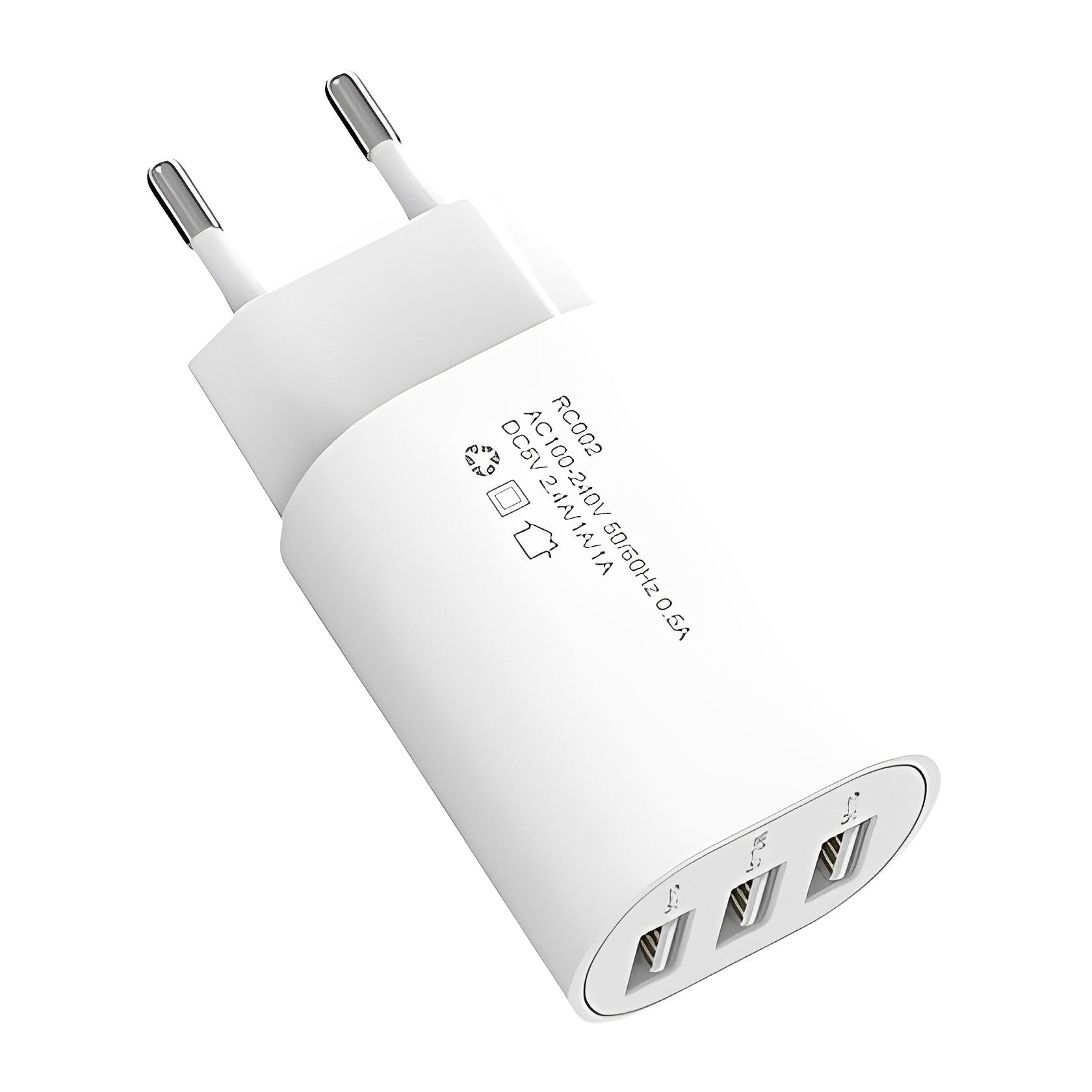 2-Pin Euro to 3-way USB charger - Future Light - LED Lights South Africa