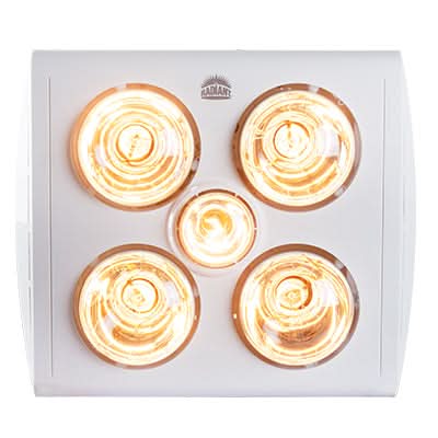 5 Light Ceiling Heater and Extractor Fan