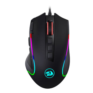 REDRAGON PREDATOR 4000DPI RGB Ergo Gaming Mouse - Black - source product image