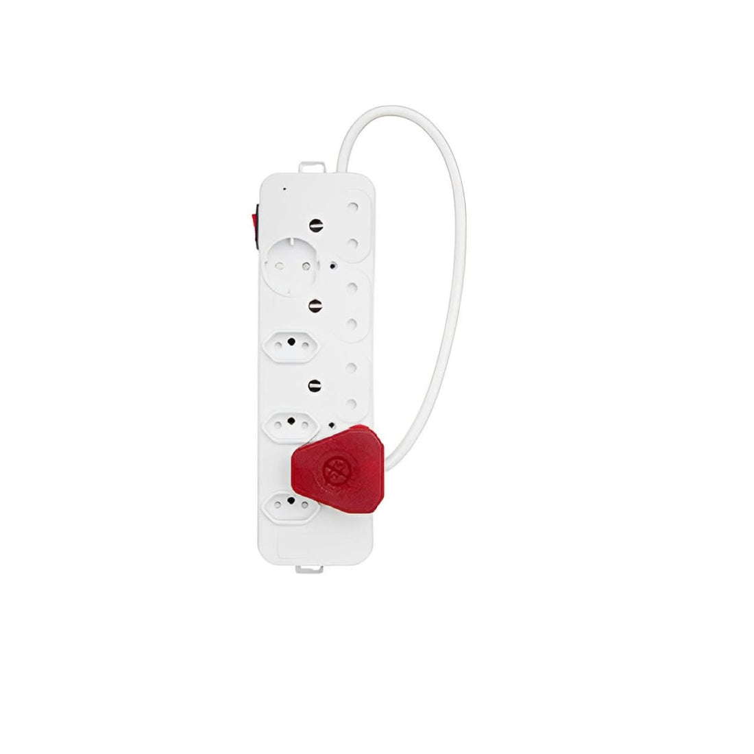 Surge protector features including joule rating and safety indicators