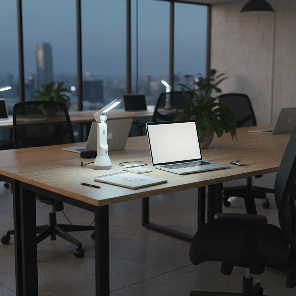Rechargeable Flashlight White LED & Desk Lamp