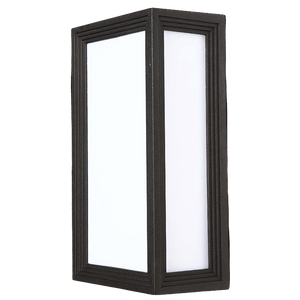 Black-framed window with white panes on a transparent background