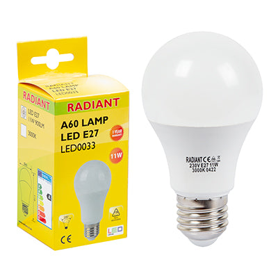 LED Bulb - 11 Watt, E27, 3000K - Future Light - LED Lights South Africa