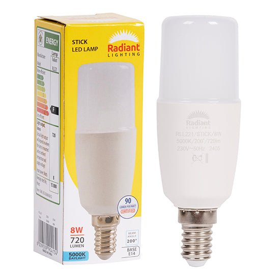 9W LED E14 Stick Lamp Daylight 5000K