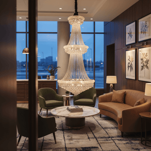Grand Double Basket K9 Crystal Chandelier - additional product image