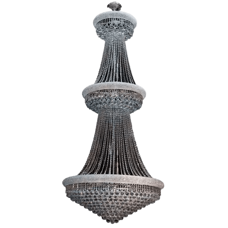 Grand Double Basket K9 Crystal Chandelier