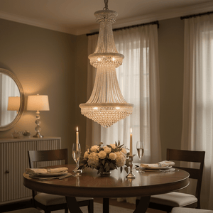 Grand Double Basket K9 Crystal Chandelier - additional product image