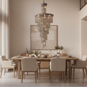 Spiral Crystal Chandelier