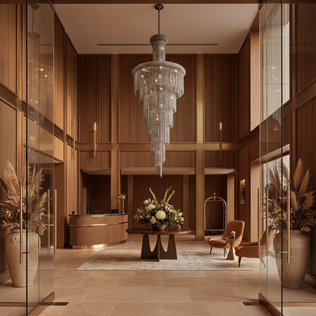Spiral Crystal Chandelier