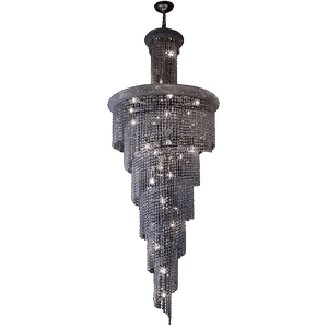 Spiral Crystal Chandelier