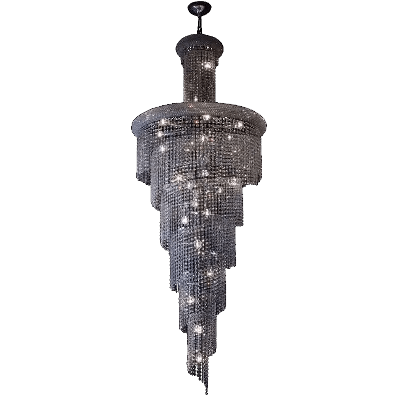 Spiral Crystal Chandelier