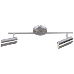 Satin Chrome Dual GU10 Spotlight Bar – 540 mm
