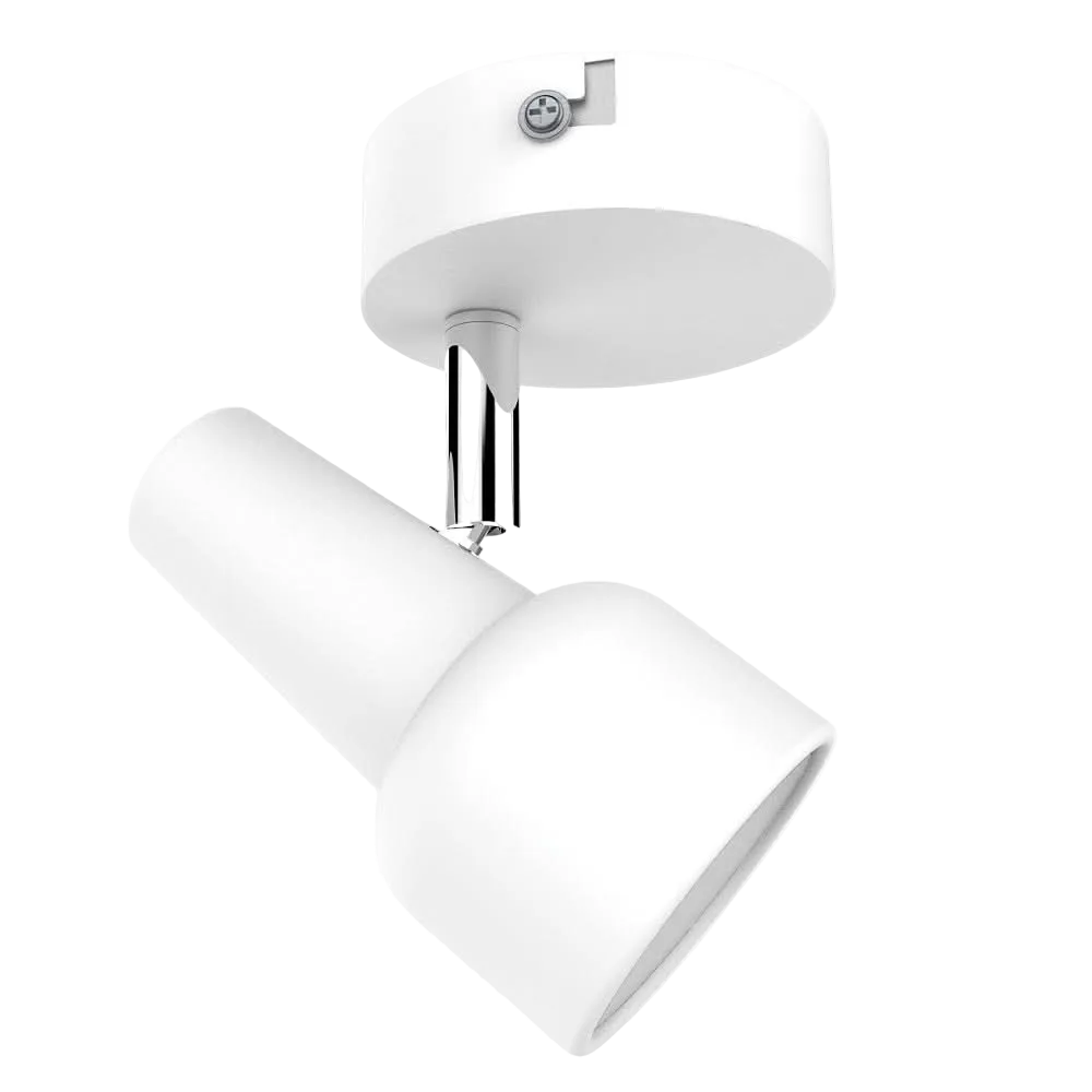 Mandini White 1 Light Ceiling Spotlight
