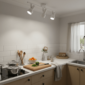 Mandini White 3 Light Ceiling Spotlight