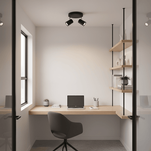 Sezela 2 Light Matt Black Spotlight