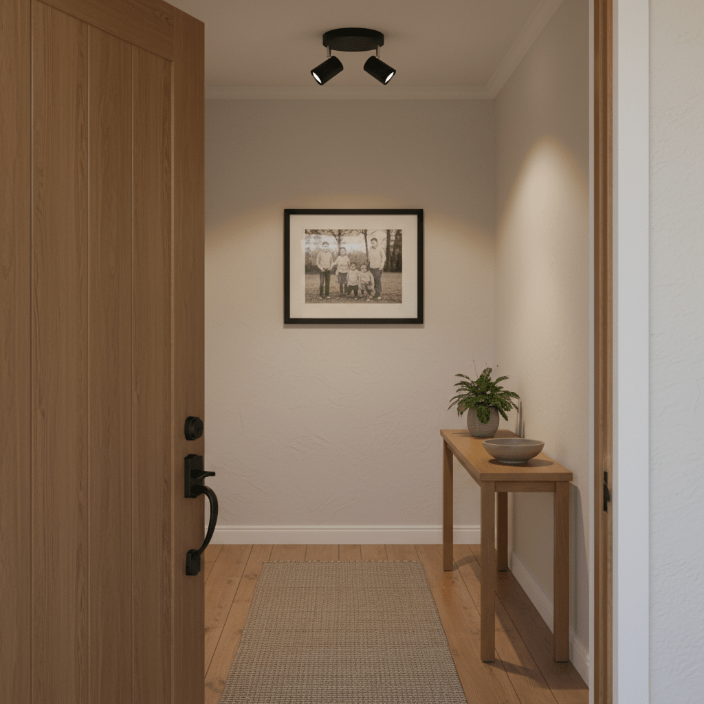 Sezela 2 Light Matt Black Spotlight