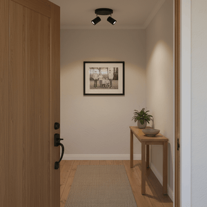 Sezela 2 Light Matt Black Spotlight