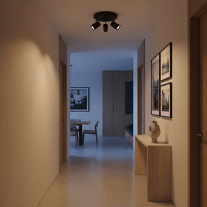 Sezela 3 Light Matt Black Spotlight
