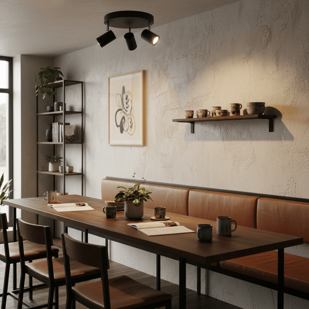 Sezela 3 Light Matt Black Spotlight