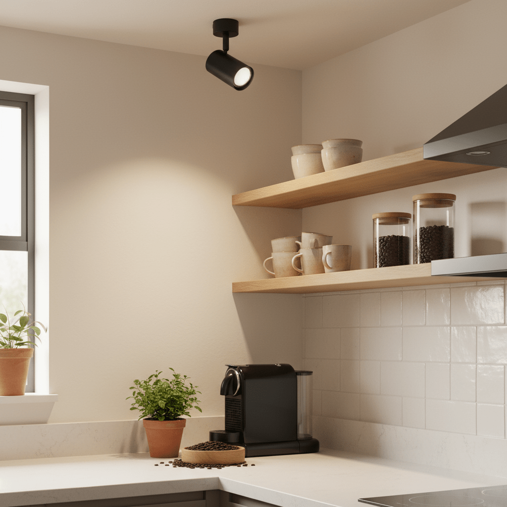 1 Light Matt Black Ceiling Spotlight S176/1 - additional product image