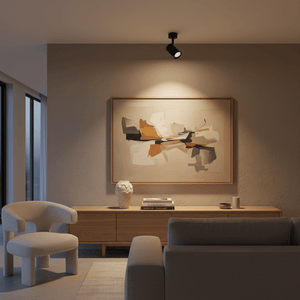 1 Light Matt Black Ceiling Spotlight S176/1 - additional product image