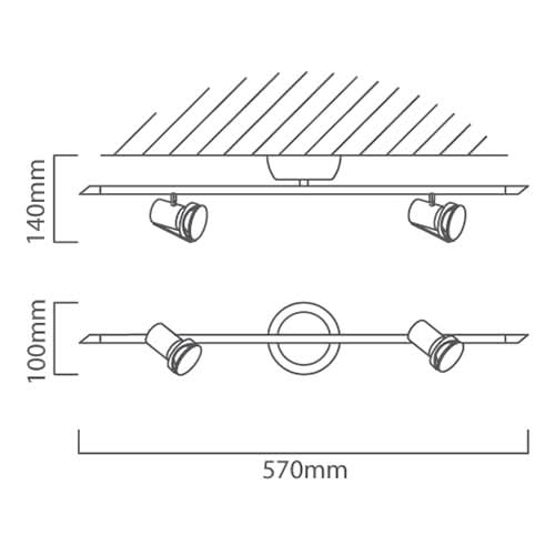 Satin Chrome Deco Spotlight