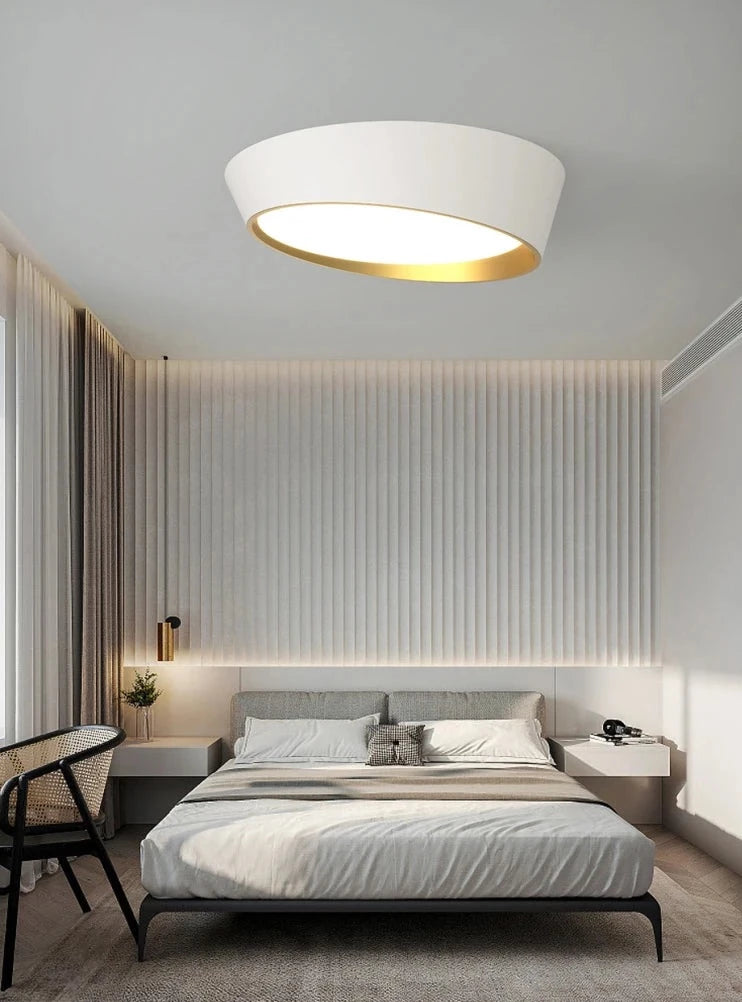 Mikey White & Copper LED Ceiling Light - Future Light - LED Lights South Africa