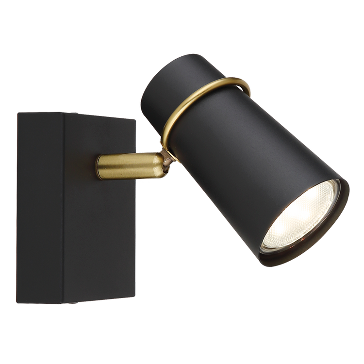 Barrington Black & Gold Spot Light - Future Light - LED Lights South Africa