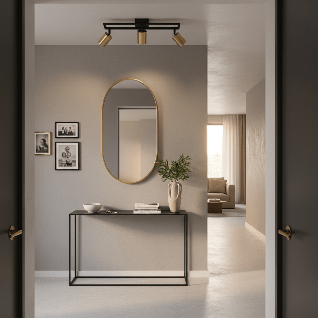 Sammi Black & Brass Spotlight - 3 Light