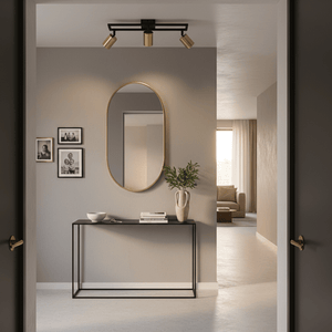 Sammi Black & Brass Spotlight - 3 Light