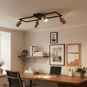 Sammi Black & Brass Spotlight - 4 Light