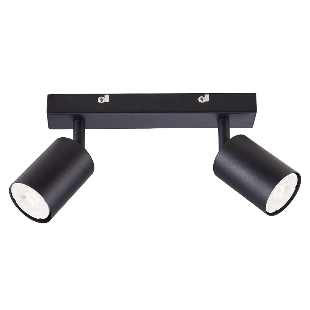 Urban Double Ceiling Spotlight - Black