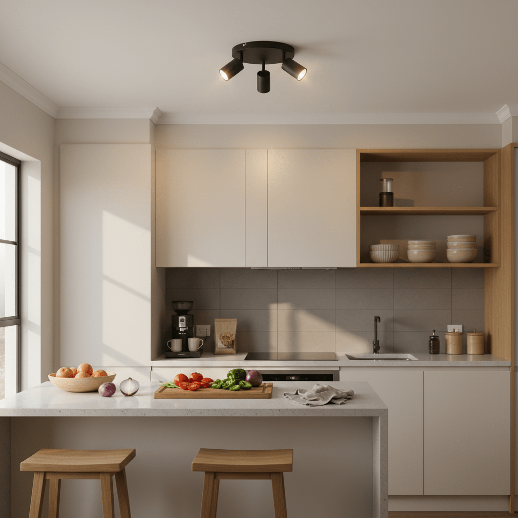 Urban Round Trio Ceiling Spotlight