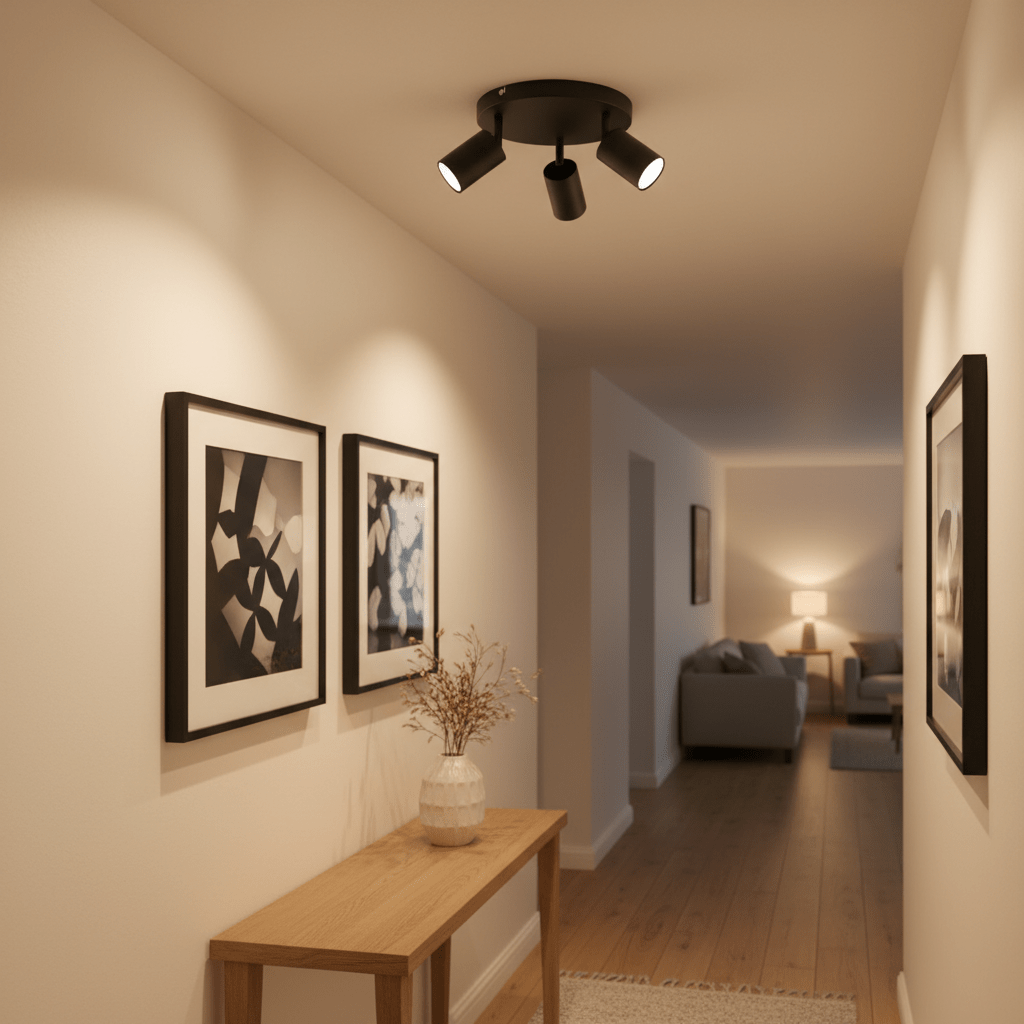 Urban Round Trio Ceiling Spotlight