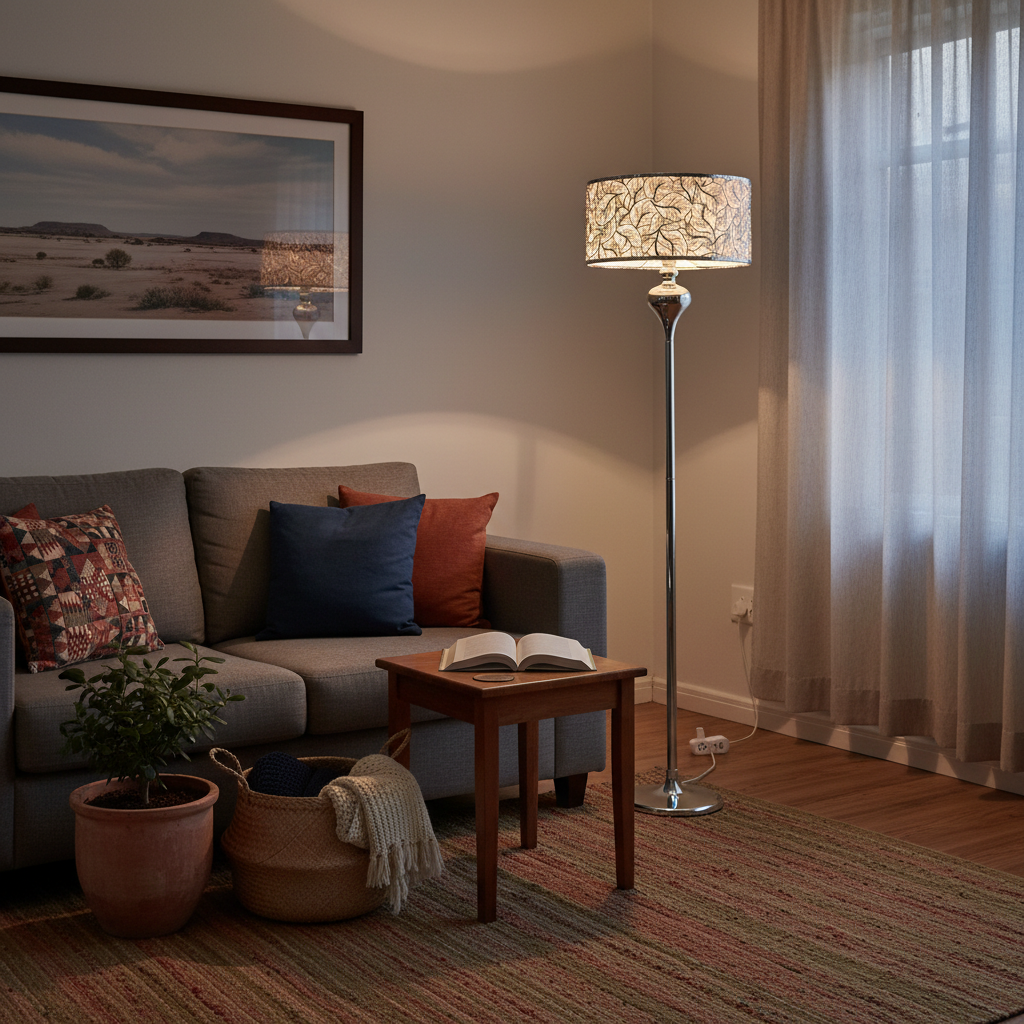 Chrome Floor Lamp