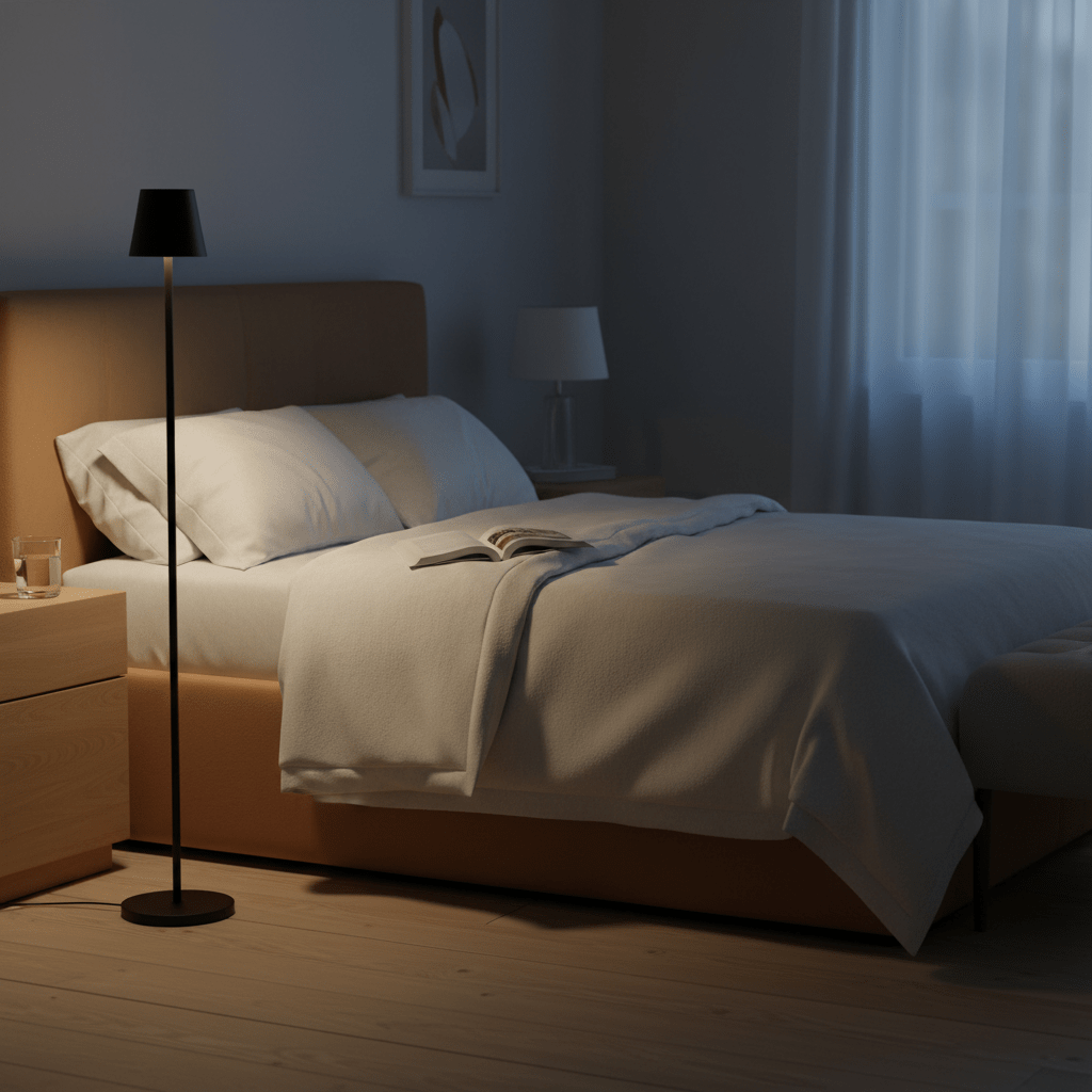 Rechargeable LED Floor Lamp - Black