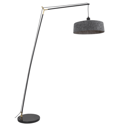 Moonwalker Marble & Felt Floor Lamp