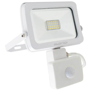 White 10W LED Motion Sensor Floodlight - Future Light - LED Lights South Africa