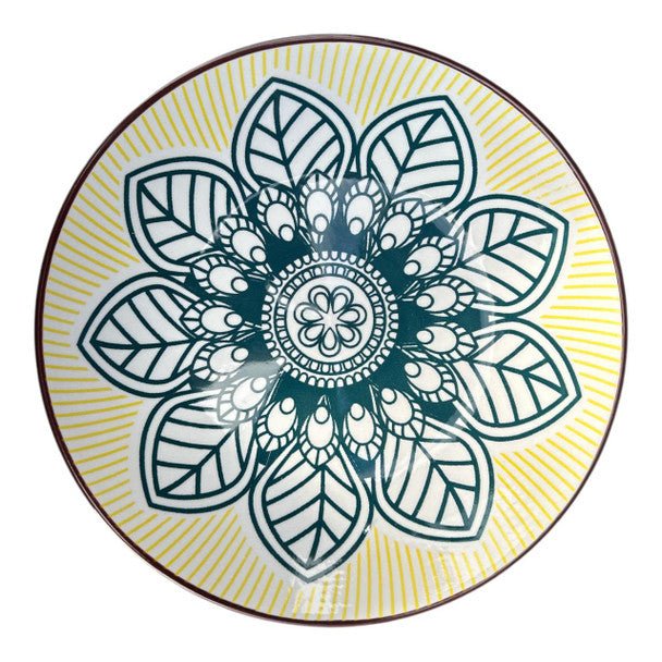 Green Mandala Ceramic Side Plate