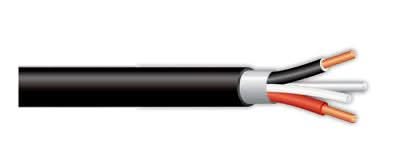 1.5mmÂ² x 2 Core + Earth Black Surfix Cable 10m Roll