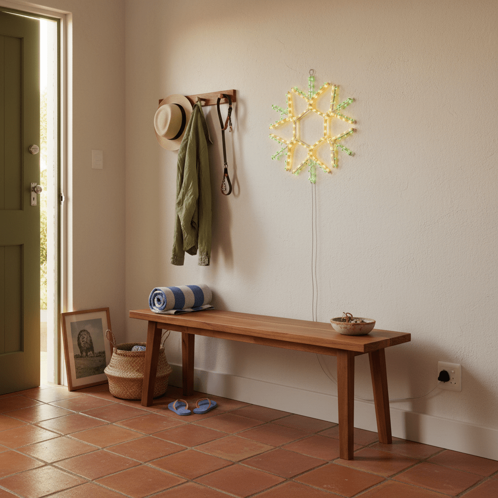 LED Christmas Lights - Snowflake Motif