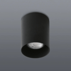 Solo surface mount downlight holder in black